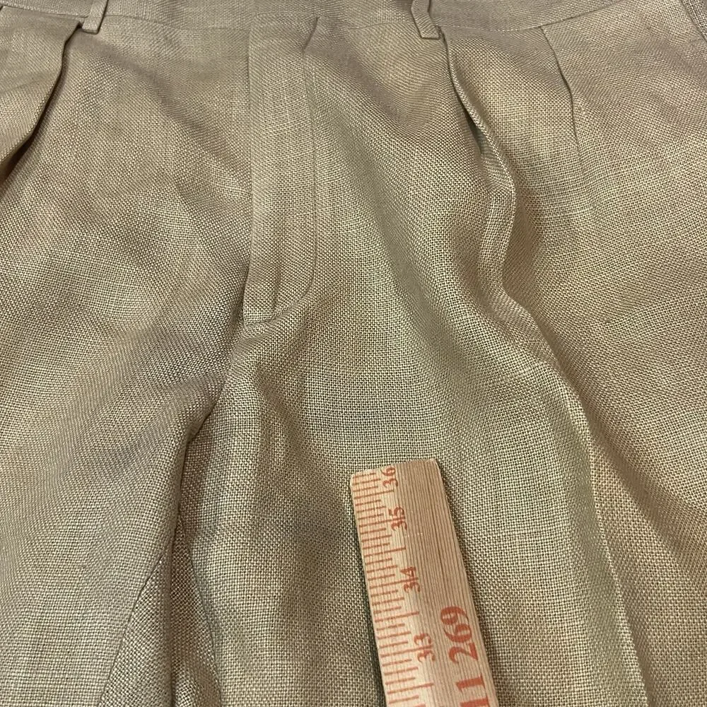 Polo Ralph Lauren 100% Flax Pleated Dress Pants ITALY 34x30 Andrew Style